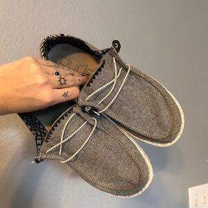 Hey Dude Chambray Onyx Slip-On Shoes